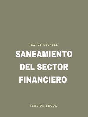 cover image of SANEAMIENTO DEL SECTOR FINANCIERO